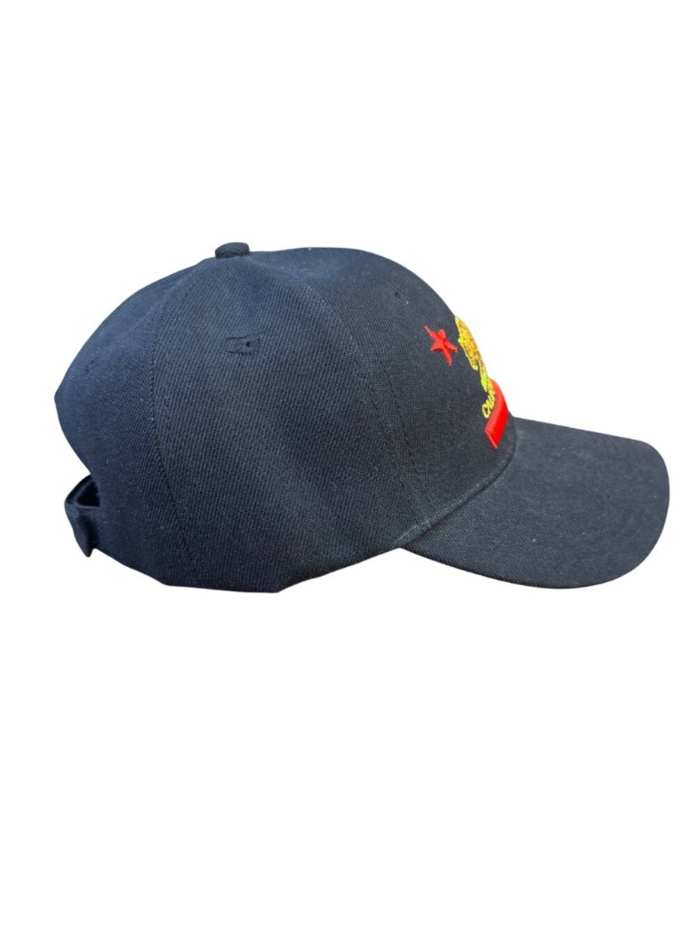 SNCO Unisex Black California Republic Embroidered Cap One Size Adjustable - Picture 4 of 7